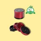 red After Grow Solinder Grinder and another one in 4 pieces with yellow background and green Grow Island logo in the right upper corner
