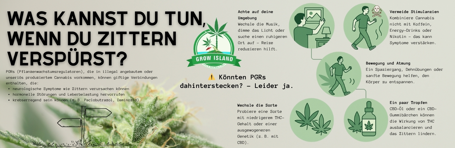 Zittern durch PGR (Wachstumsregulatoren)