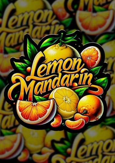 Lemon Mandarin logo with mandarin slice