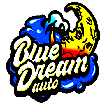 Blue Dream logo with a yellow moon and blue sky