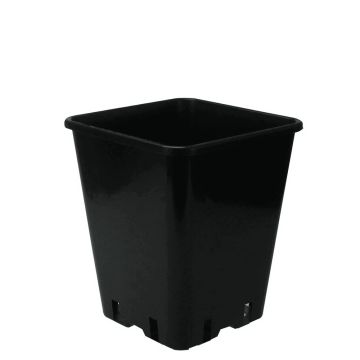 Vierkanttöpfe quadratische Pflanztöpfe für Erde und Kokos 19,5 x 19,5 x 23cm - 6,5l