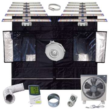 Öko Growbox Set 240x120, 1020W LED