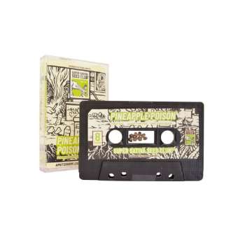 White cassette with the plant name Pineapple Poison on it